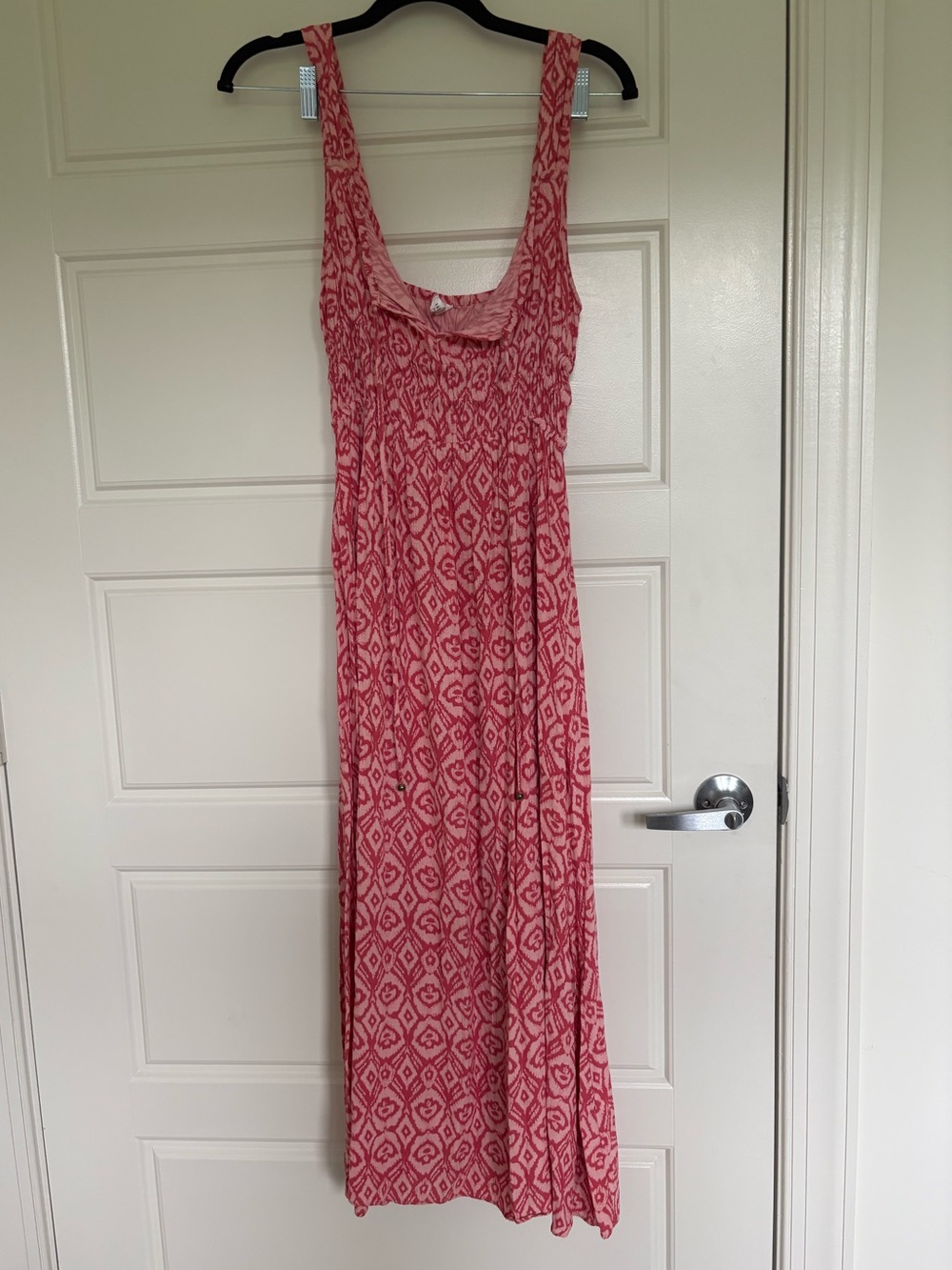 Kivari Pink Patterned Maxi Dress